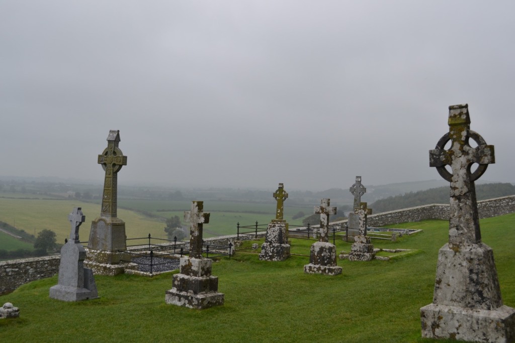 Cemetery of Cashel Rock during our 1 week tour of ireland