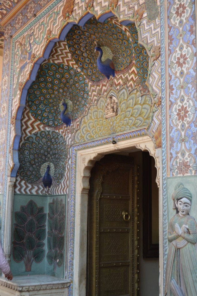 The Peacock Gate inside the City Palace