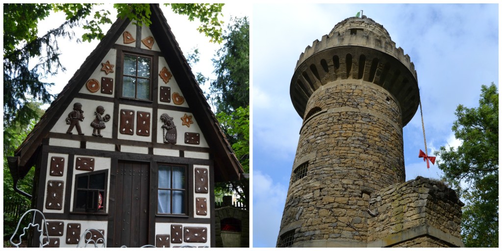 Hansel and Gretel's House and Rapunzel's Castle