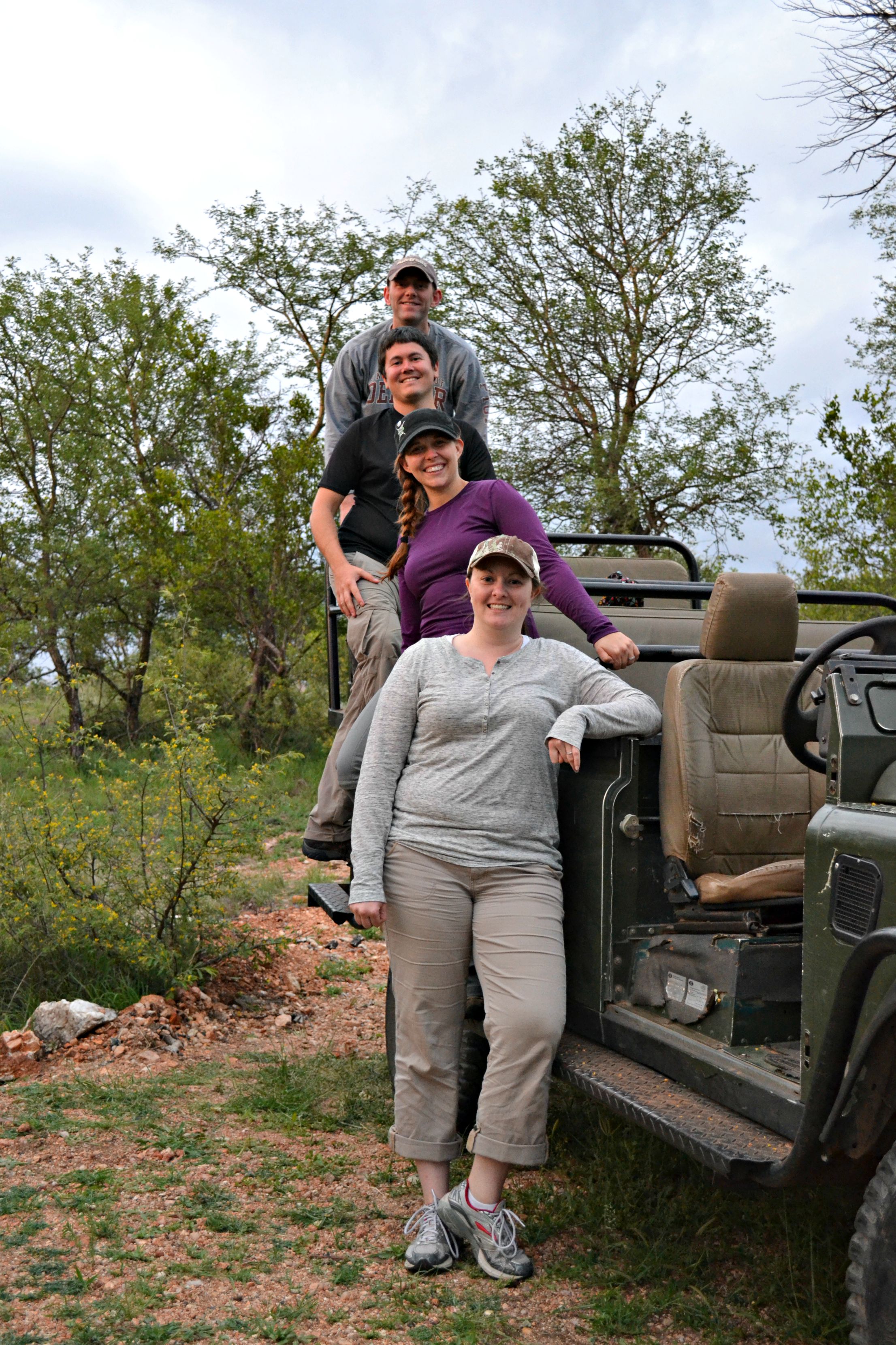 On a Safari in South Africa, one of our many trips with our friends