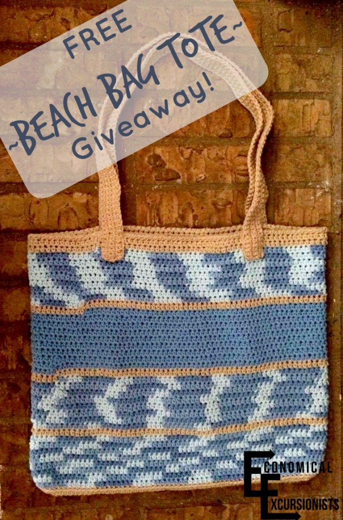 Economical Excursionists do monthly giveaways, I would love this beautiful beach bag tote for the summer!