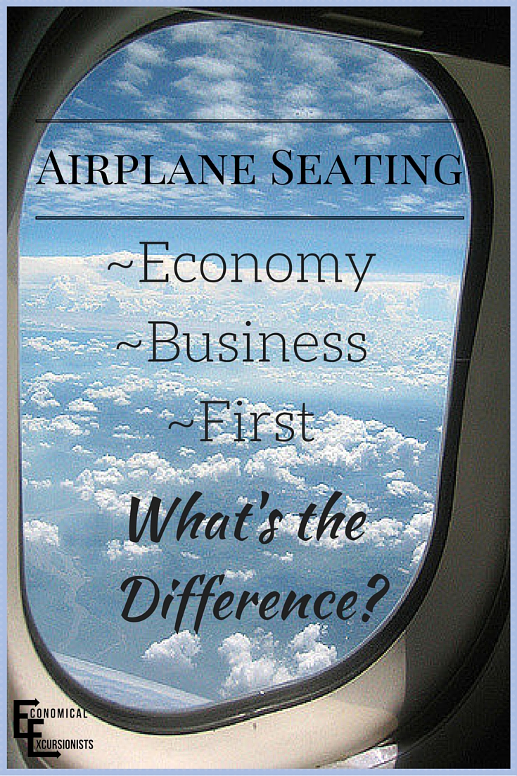Economy, Business and First class differences in airplanes.  Who knew you could travel in such luxury!