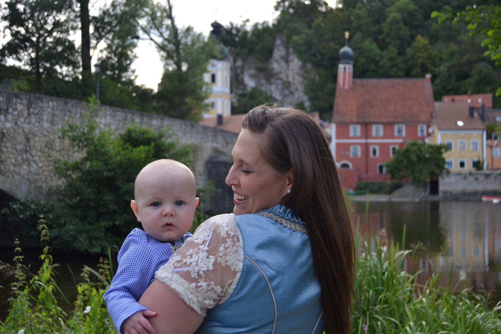 A little piece of Bavarian Paradise alongside the river and colorful houses