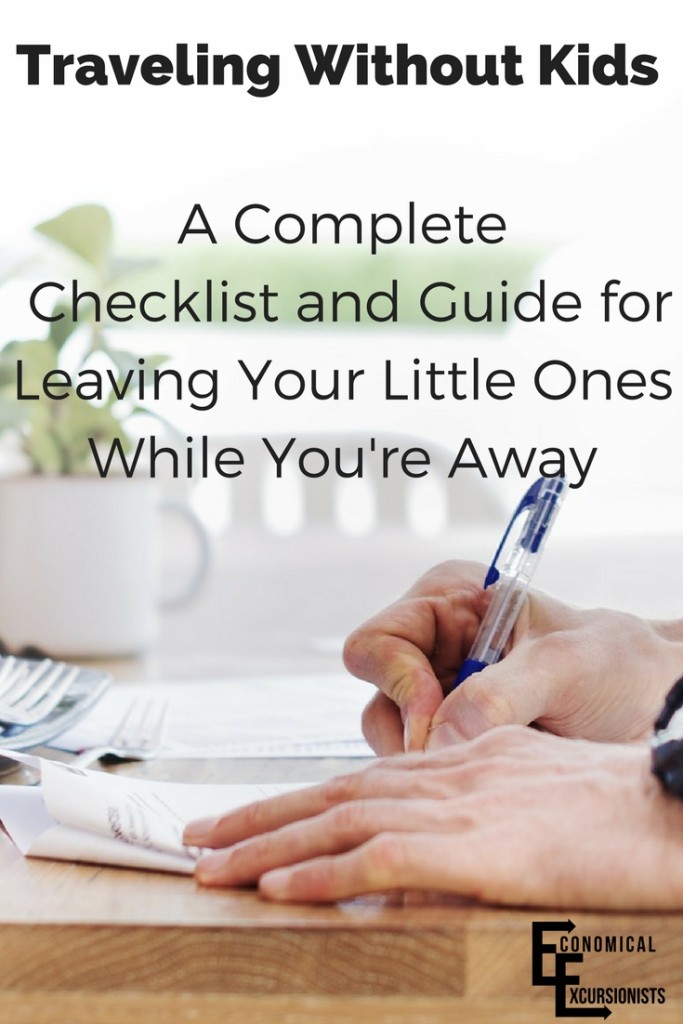 Traveling Without Kids? This is a great "Traveling without children checklist and guide"