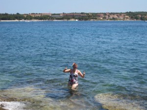 Snorkeling in one of the many inlets right outside our hotel 
