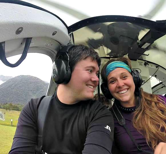 Helicopter ride to Fox Glacier, New Zealand