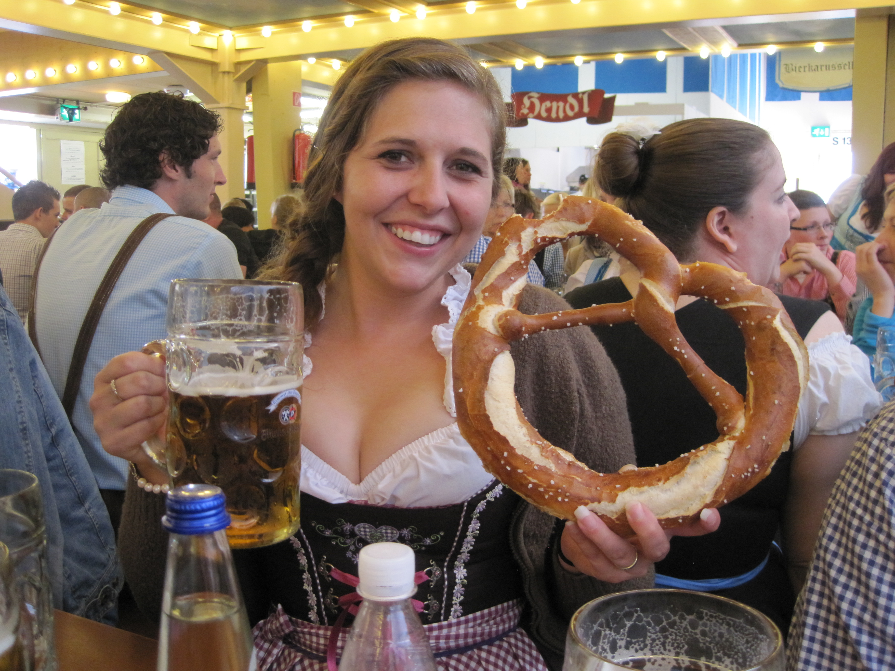Oktoberfest Pretzel and Beer