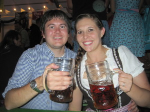 Andy and I at our local village's volksfest