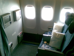 Book a Bulkhead Seat for more leg room