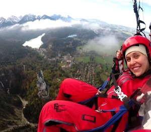 Paragliding over the Neuschwanstein Castle