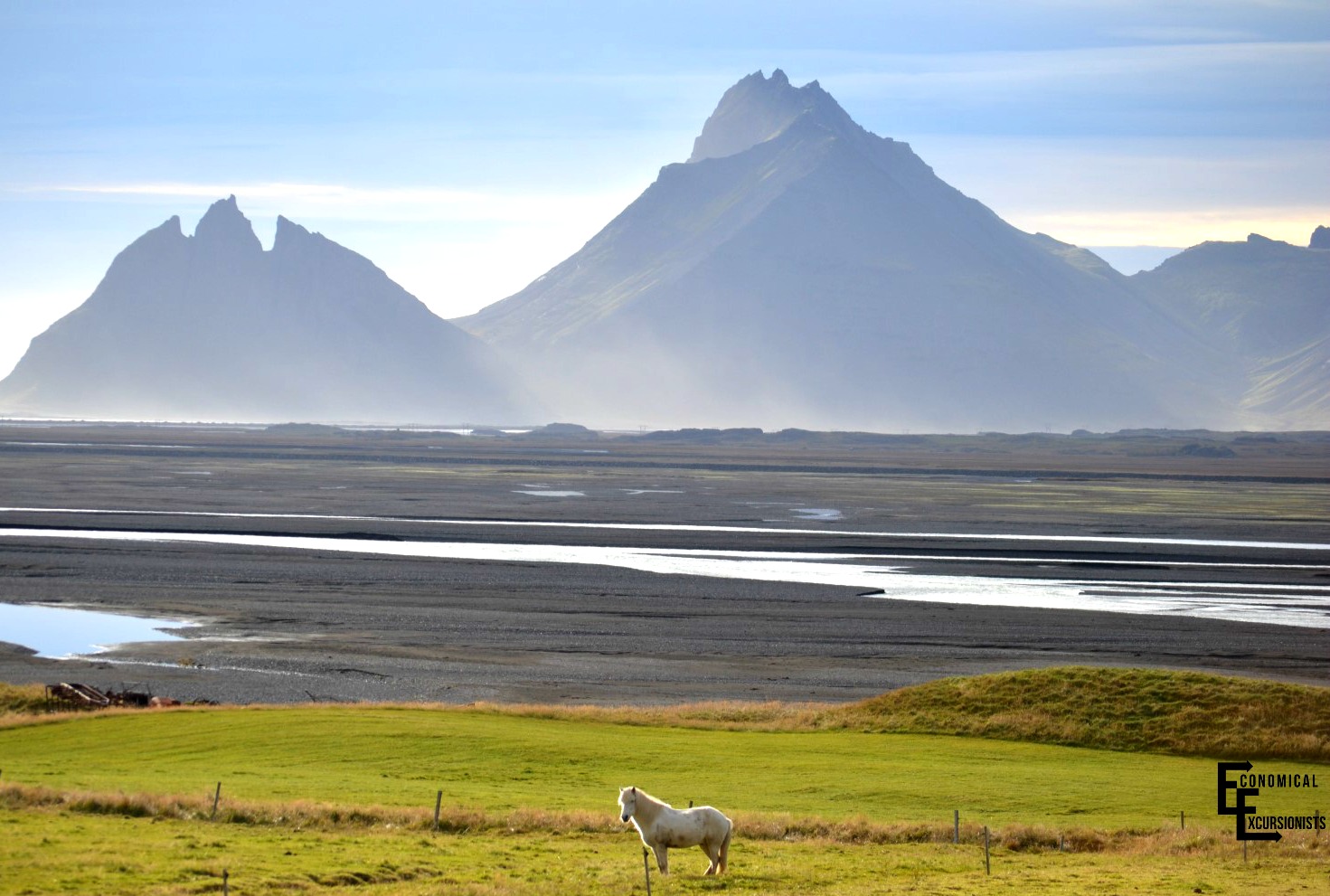 Iceland Horses and Mountains