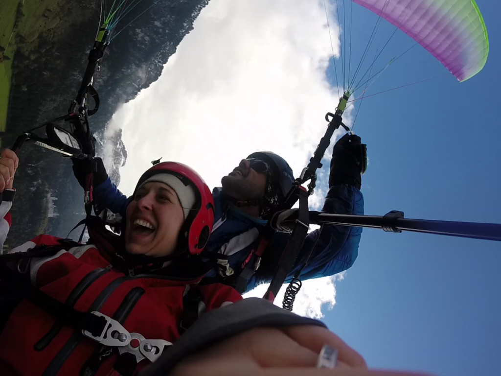 Paragliding over Neuschwanstein Castle