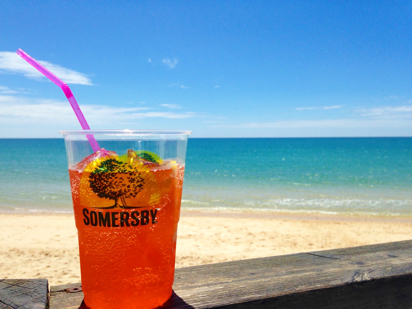 A drink all by myself on the beach? YES PLEASE!