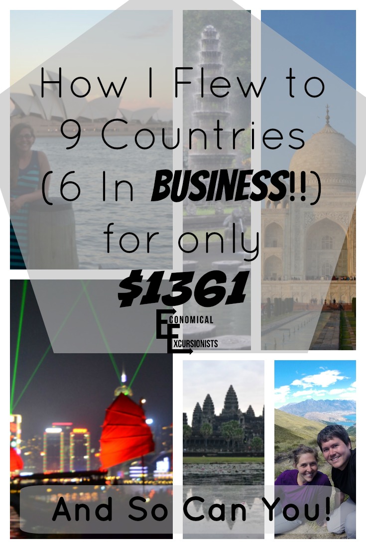 $1361 for NINE countries! This is crazy and awesome all in one!