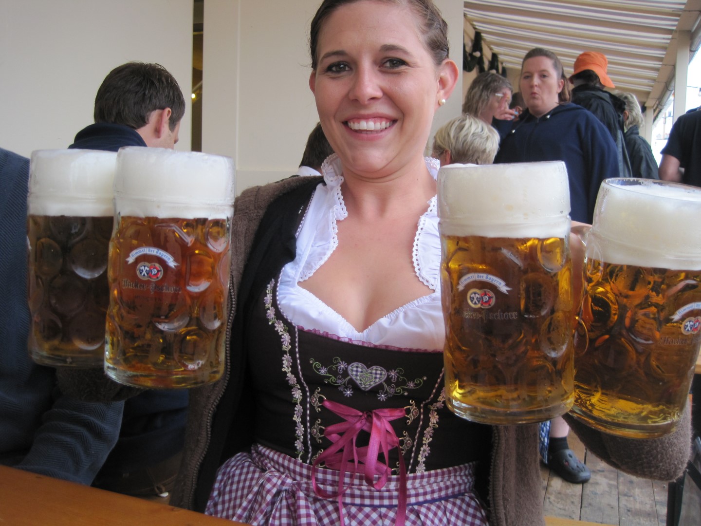 First Oktoberfest Ever! Training to be the next beer wench!