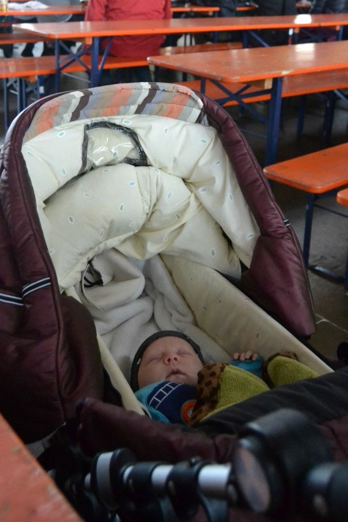 Is it really possible to get your baby to sleep anywhere? (Like, say a loud German Fest!?)  This mama thinks so!