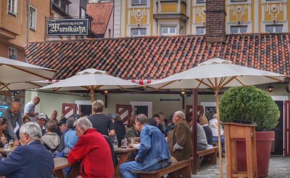 Where to eat in Regensburg like the locals: The Wurst Kuchle is a MUST!